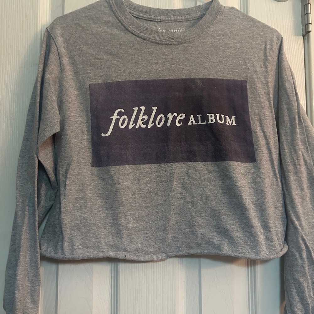 Taylor Swift official Folklore crop top size small - Picture 2 of 7